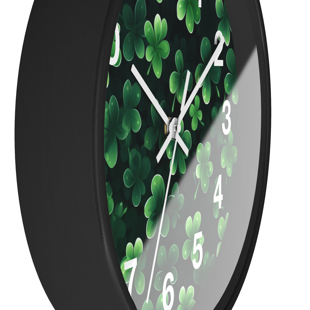 Clover Wall Clock, Irish Wall Clock - Brachjoyllc