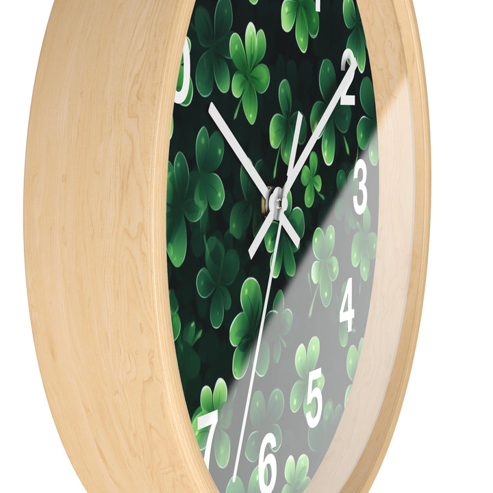 Clover Wall Clock, Irish Wall Clock - Brachjoyllc