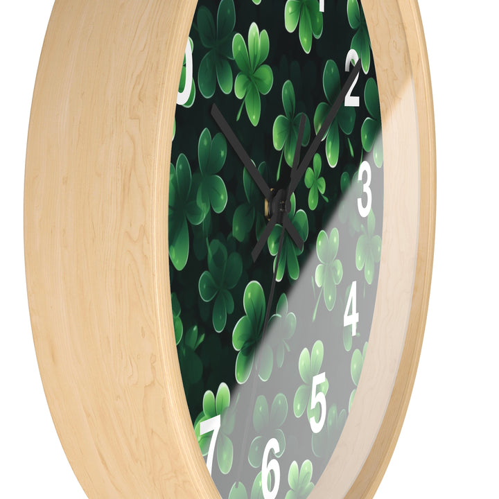 Clover Wall Clock, Irish Wall Clock - Brachjoyllc