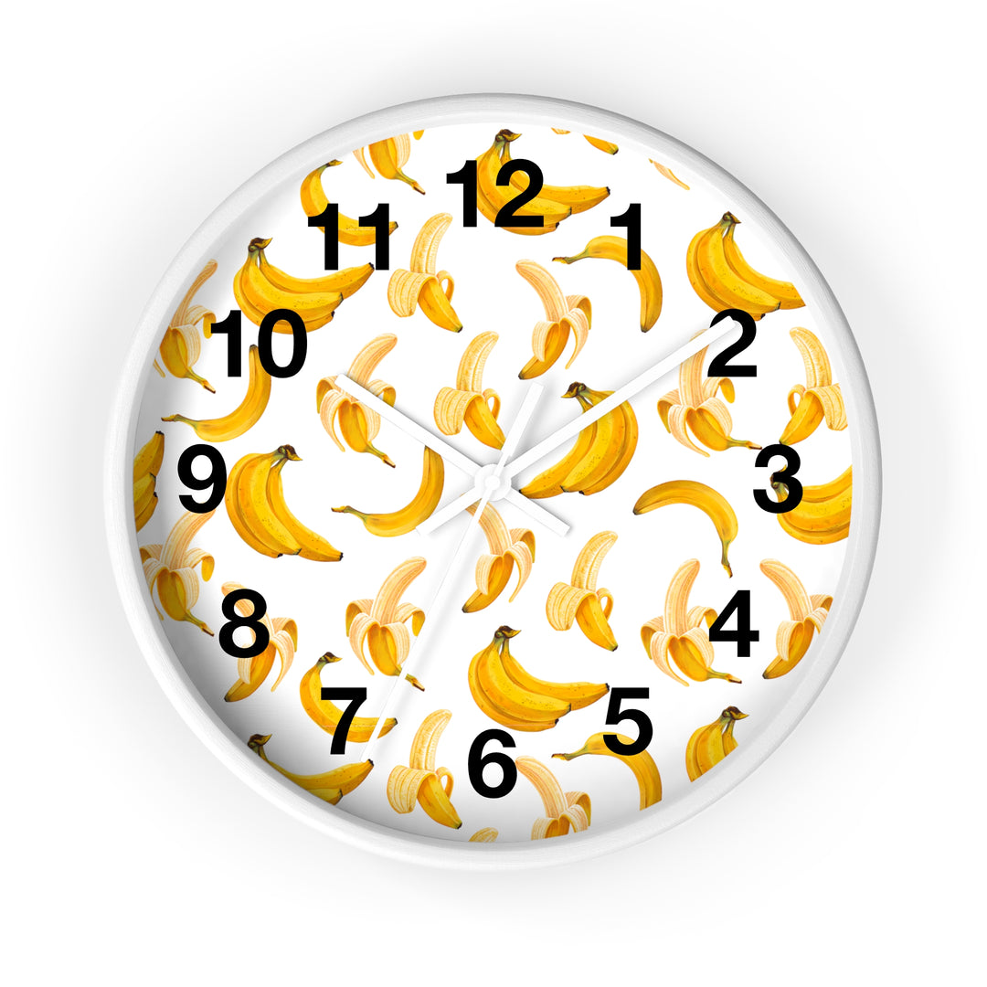 Banana Wall Clock, Fruit Wall Clock - Brachjoyllc