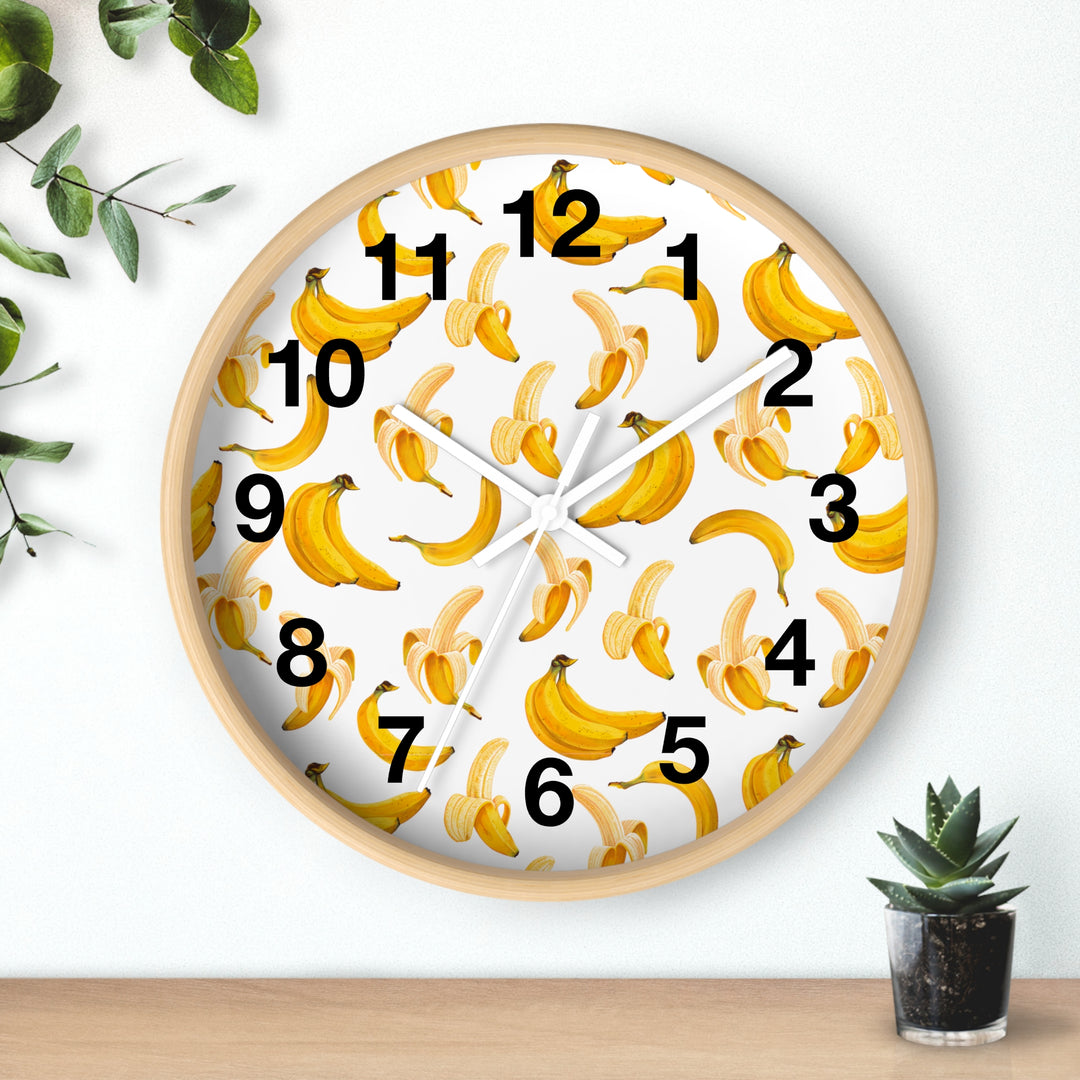 Banana Wall Clock, Fruit Wall Clock - Brachjoyllc