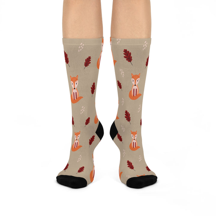 Fall Socks, Fall Fox Socks - Brachjoyllc