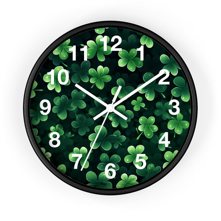 Clover Wall Clock, Irish Wall Clock - Brachjoyllc