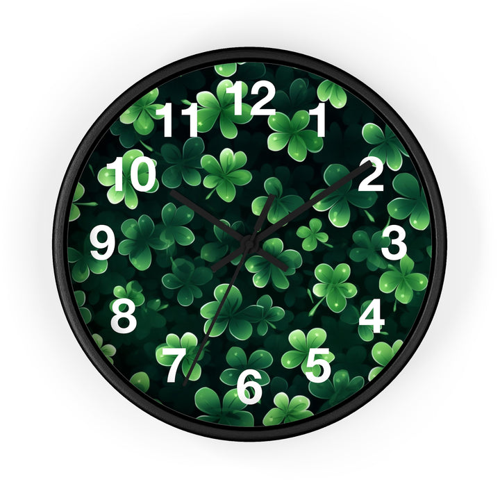 Clover Wall Clock, Irish Wall Clock - Brachjoyllc